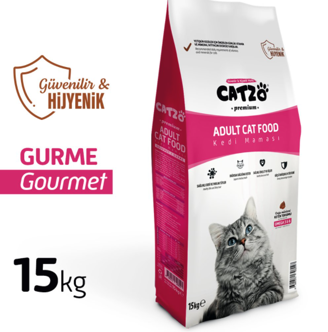 Catzo Premium Gurme Renkli 15 Kg Kedi Maması