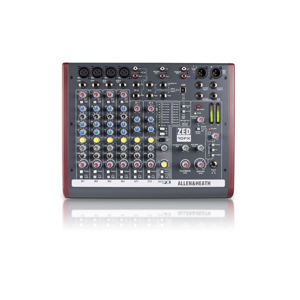 Allen Heath ZED-10FX 4 mic/line inputs 2 stereos USB FX Allen Heath ZED-10FX 4 mic/line inputs 2 stereos USB FX