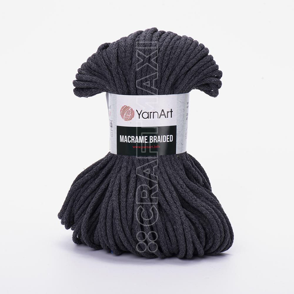 Yarnart Macrame Cord 5 mm - Macrame Cord Anthracite - 758