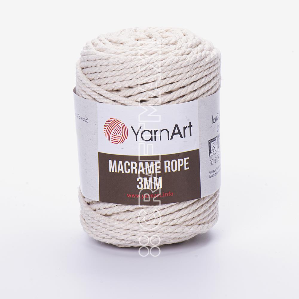 Yarnart Macrame Rope 3 mm - Macrame Cord Salmon - 767