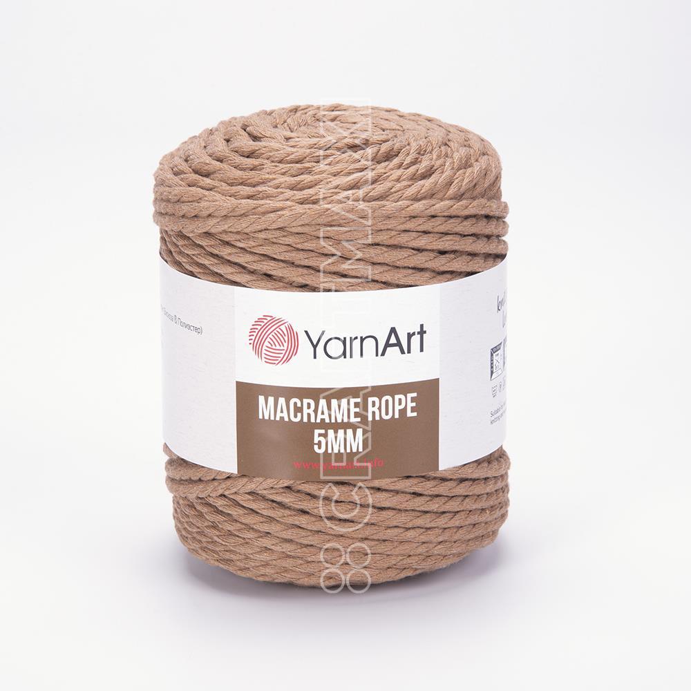 Yarnart Macrame Rope 5 mm - Macrame Cord Neon Yellow - 801