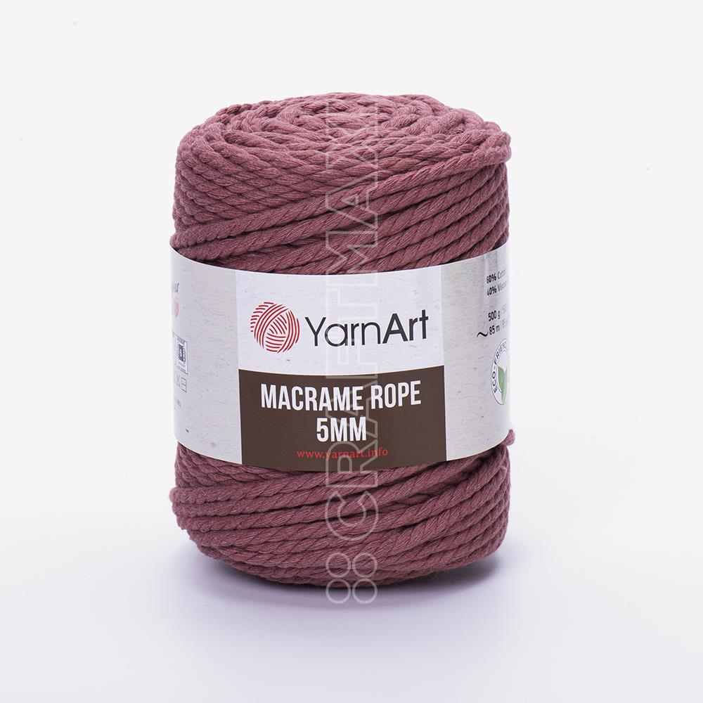 Yarnart Macrame Rope 5 mm - Macrame Cord Milky Brown - 768