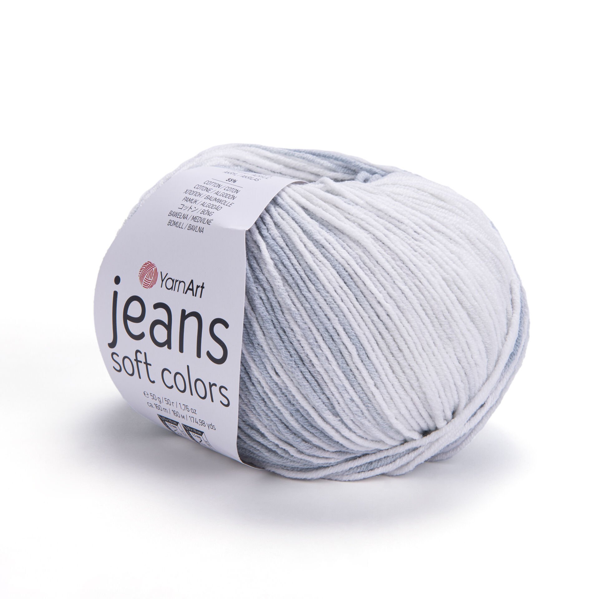 YarnArt Jeans Knitting Yarn, Grey - 80 - Hobiumyarns
