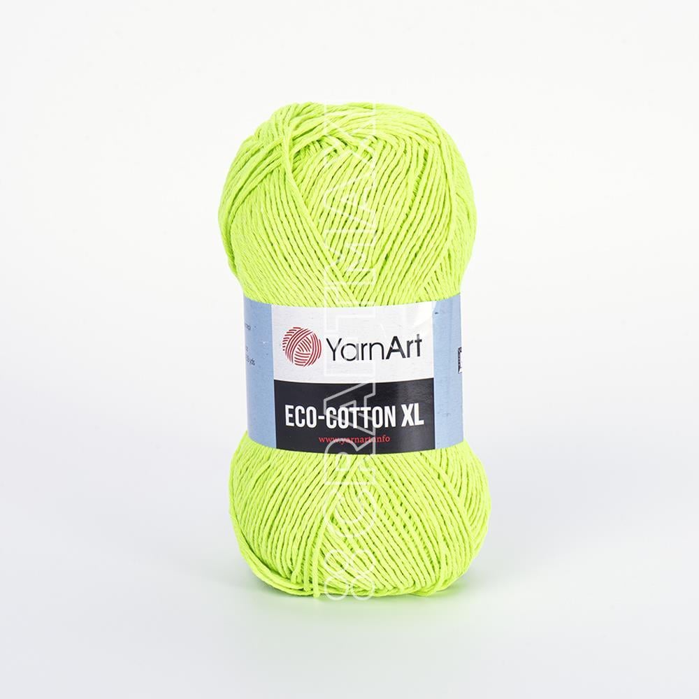 Yarnart Eco Cotton XL - Knitting Yarn Neon Green - 801