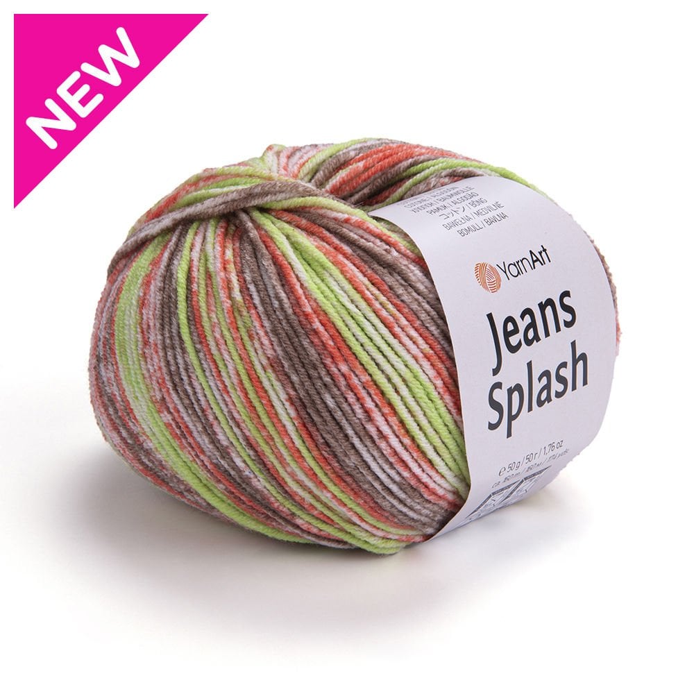 YARNART JEANS SPLASH - MULTICOLOR KNITTING YARN