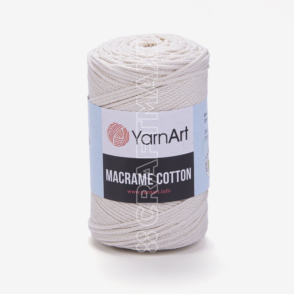 Yarnart Macrame Rope 5 mm - Macrame Cord Grey - 758
