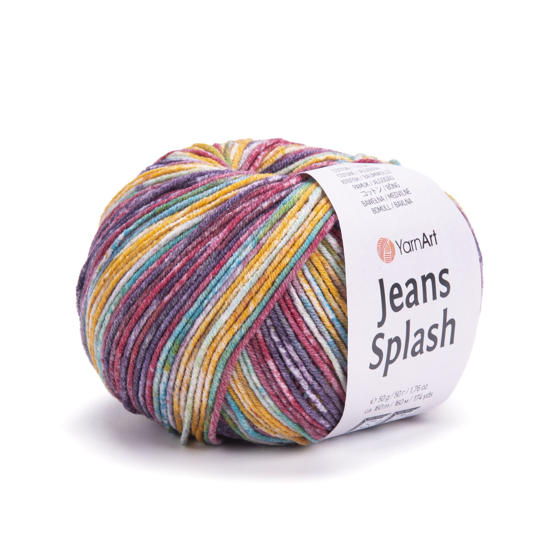 YARNART JEANS SPLASH - MULTICOLOR KNITTING YARN