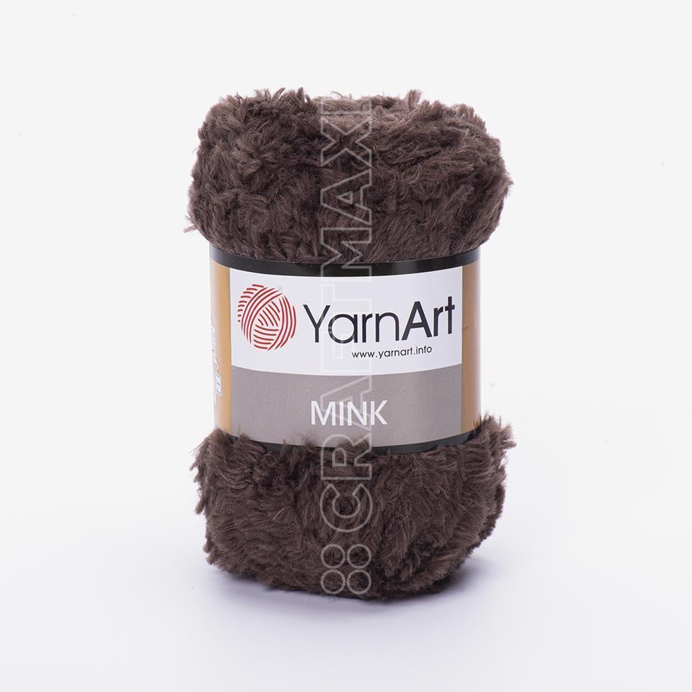 Yarnart Mink 50gr Fluffy Yarn, Turquoise - 349