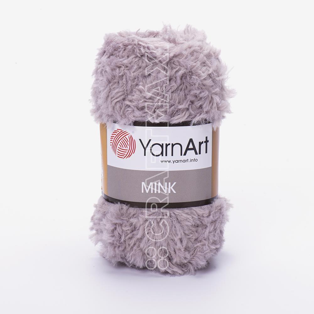 YarnArt Mink 50gr Fluffy Yarn, Eggplant Purple - 342 - Hobiumyarns