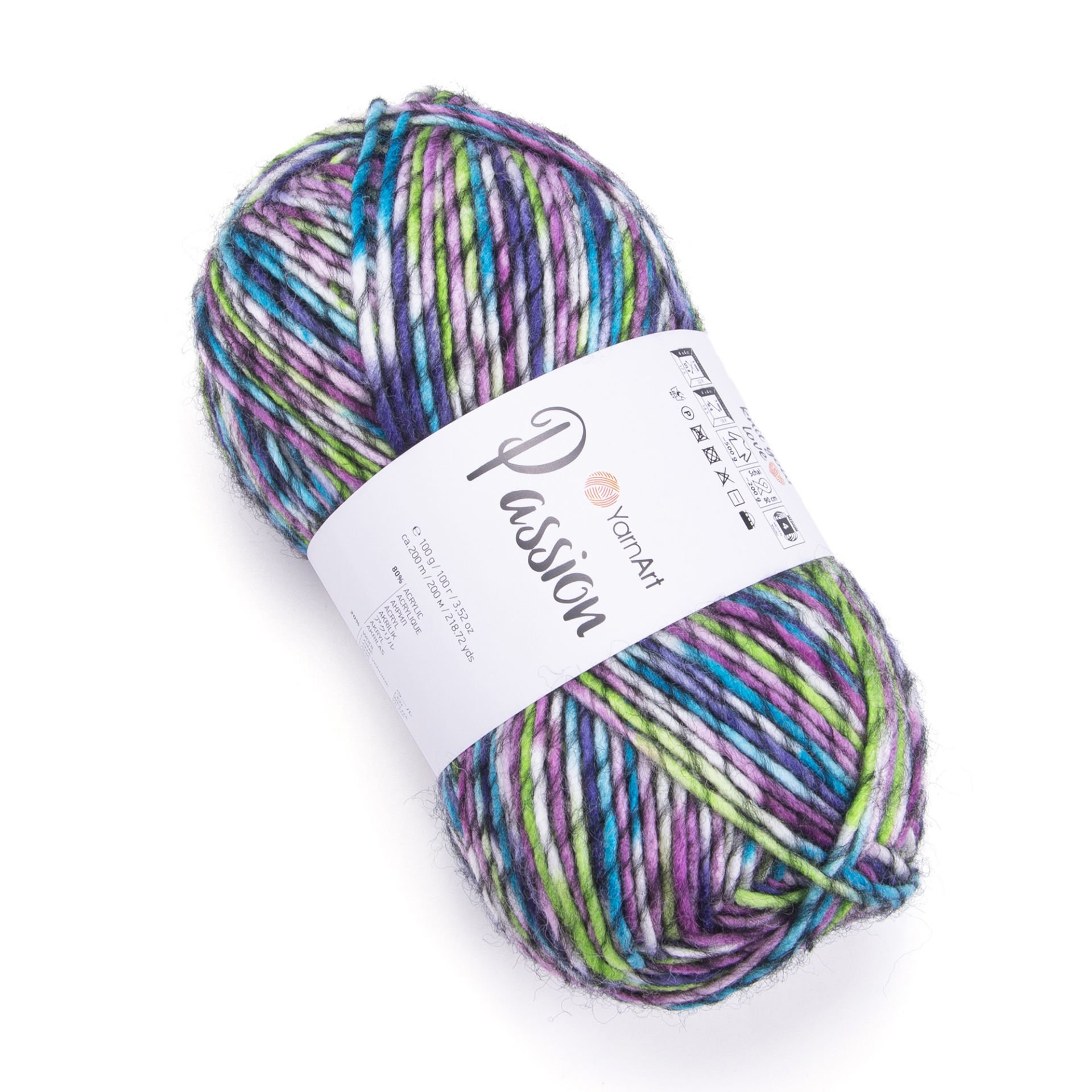 YARNART AMBIANCE Multicolor Knitting Yarn, Gradient Yarn, Wool Yarn,  Acrylic Yarn, Shawl Yarn, Soft Yarn, 20% Wool, 3.52 Oz, 273.40 Yds 