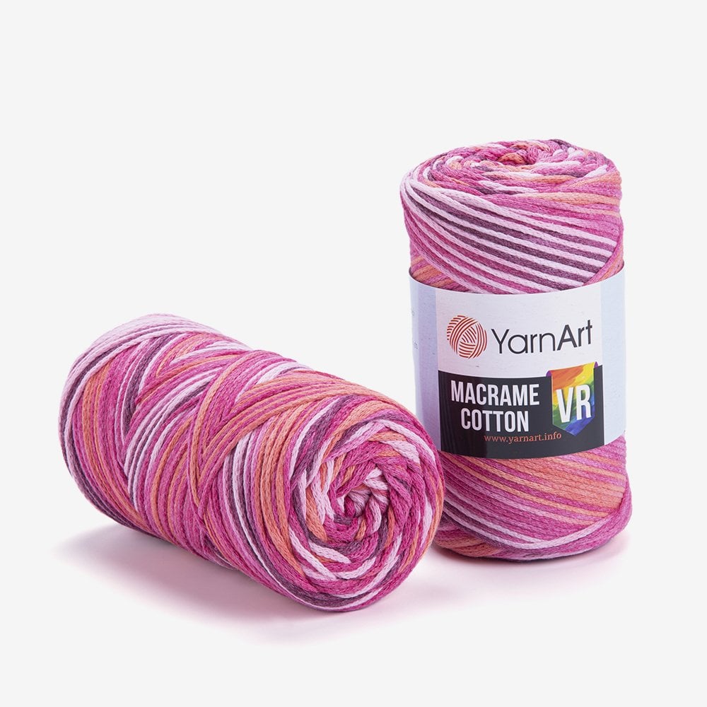 YARNART MACRAME CORD 5 MM VR - MACRAME CORD VARIEGATED - 910