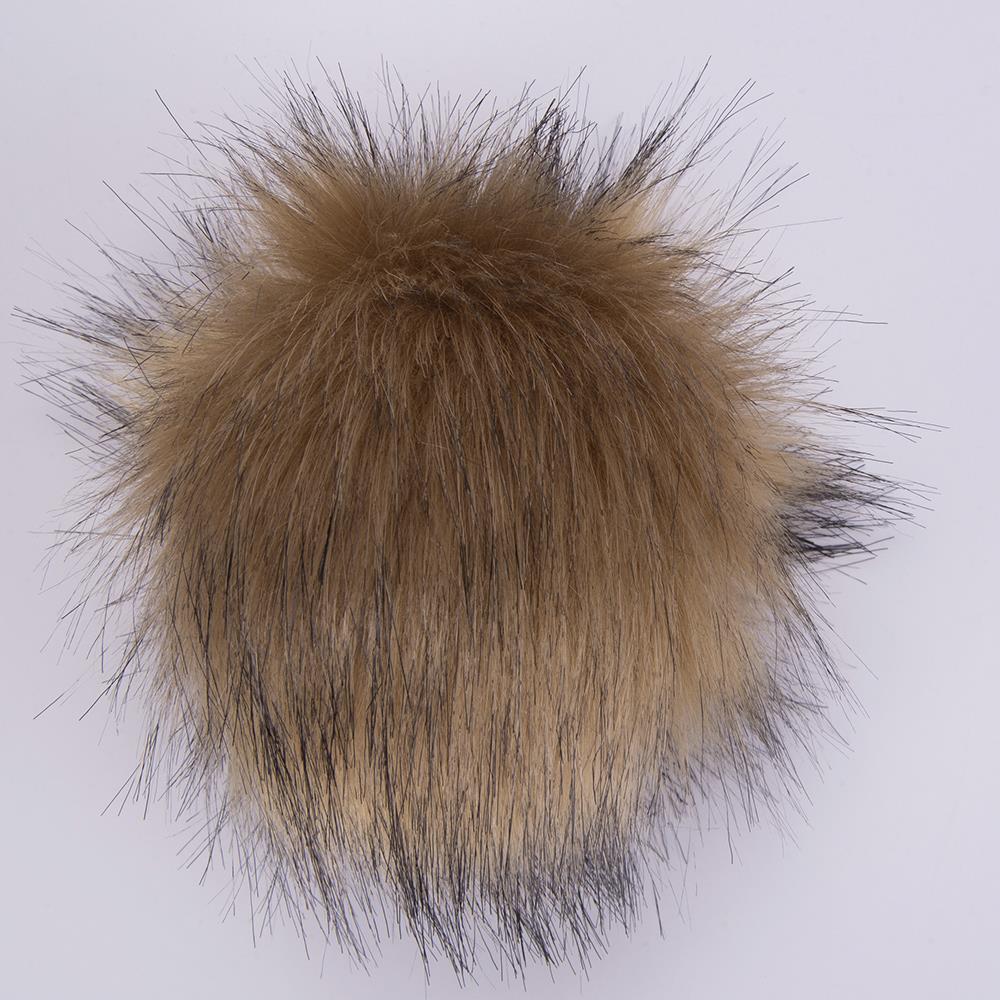 YARNART FURRY POMPONS - POM POM LIGHT BROWN - 67