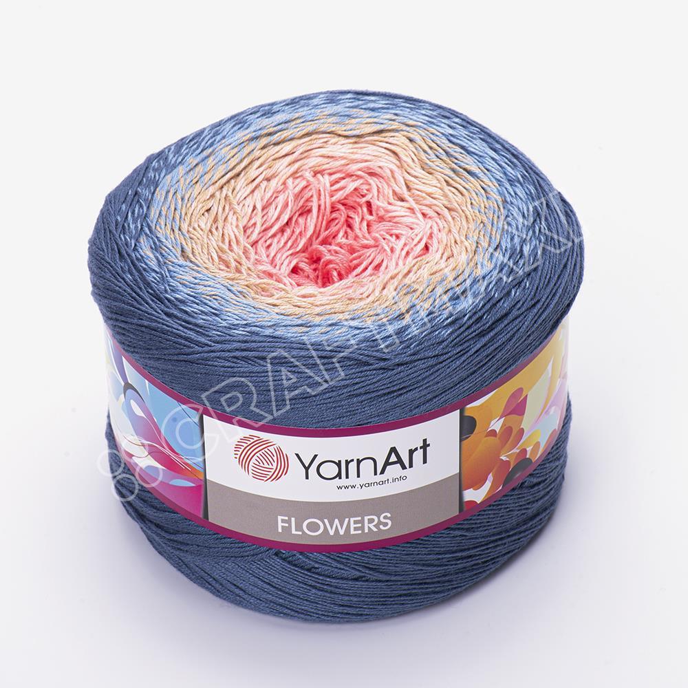 Yarn Art Flowers XY scarf