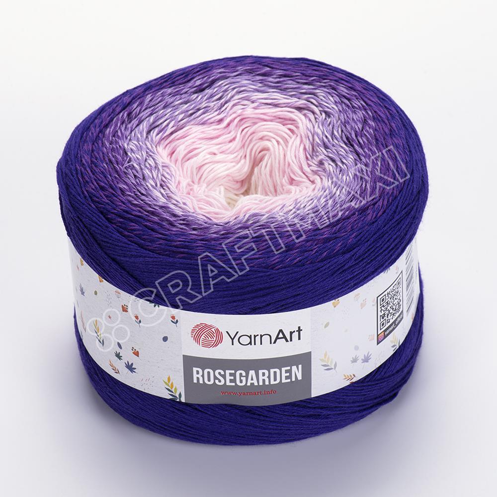 YARNART ROSEGARDEN MULTICOLOR KNITTING YARN VARIEGATED 321