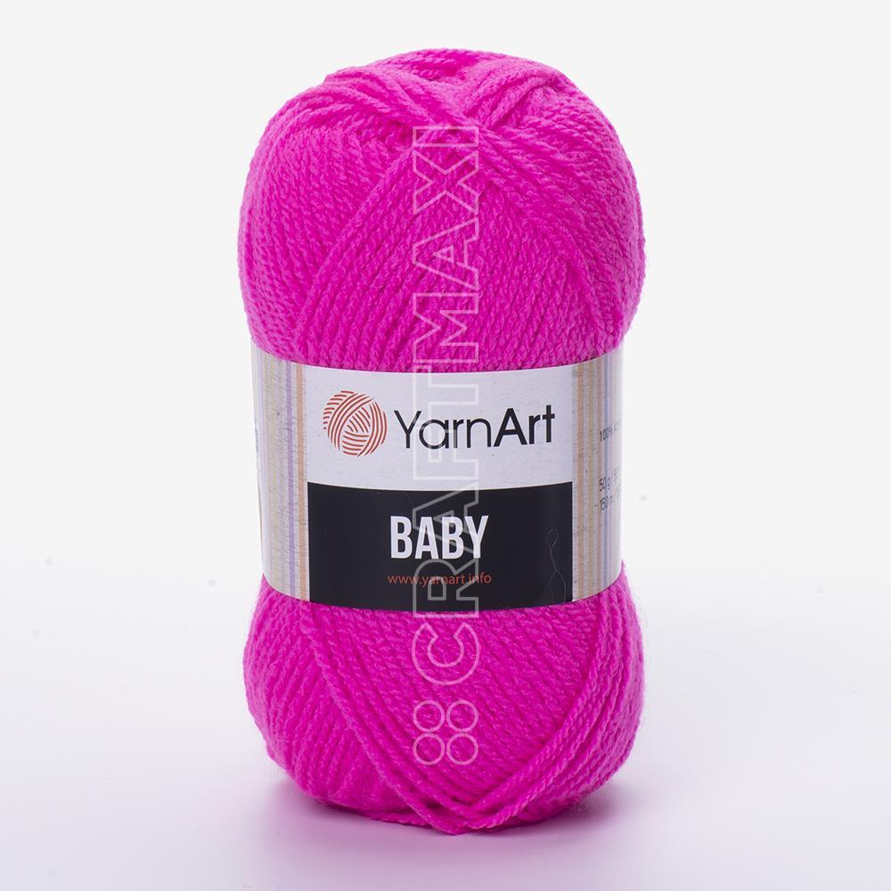 YARNART BABY - BABY YARN NEON PINK - 174 - YARNART BABY - BABY YARN YARNART