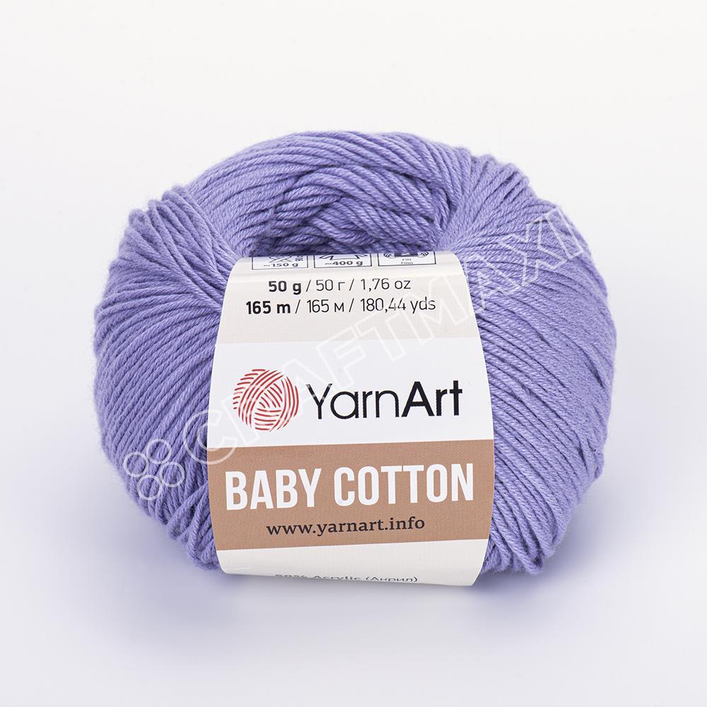 YarnArt Baby Cotton Knitting Yarn, Black - 460