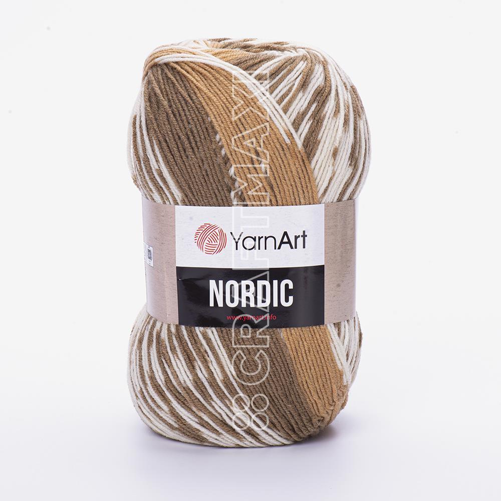 Yarnart Nordic - Multicolor Knitting Yarn Variegated - 653