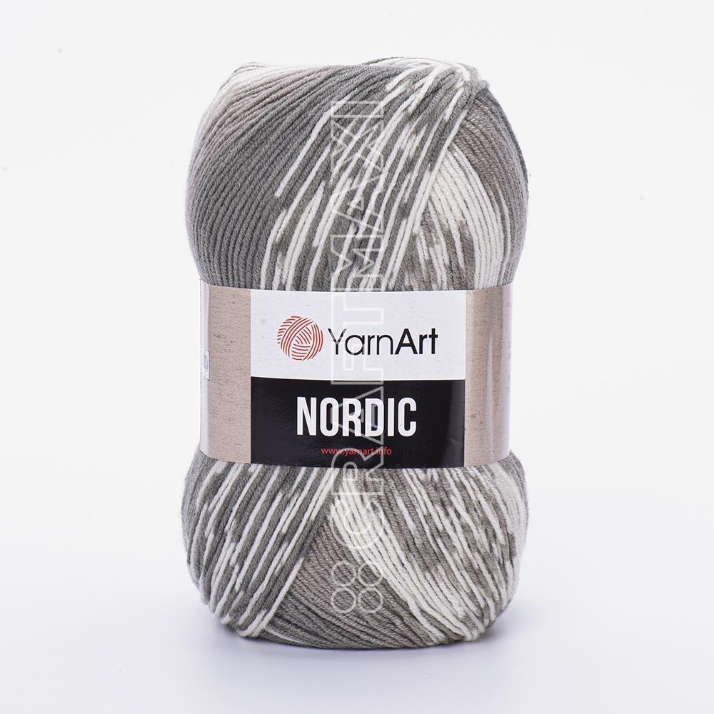 Yarnart Nordic - Multicolor Knitting Yarn Variegated - 663