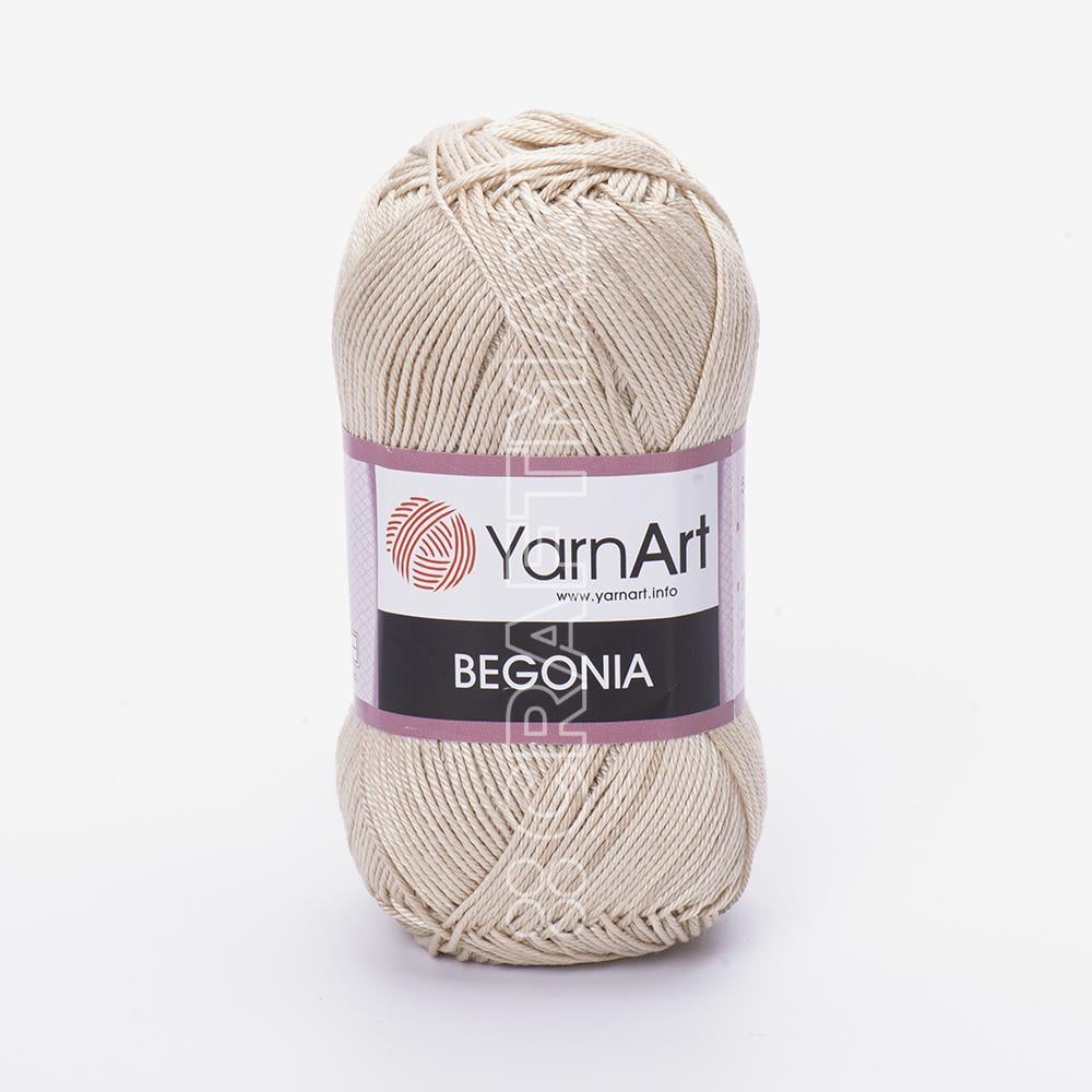 20 Skein Yarnart Begonia Yarn, 100% Mercerized Cotton, Each 1.76 oz (50g) / 185 Yrds (169m), Fine Sport: 2