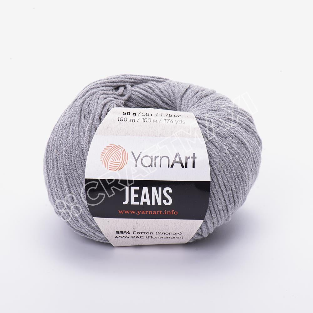 Yarnart Jeans Plus Cotton Yarn, Grey - 49
