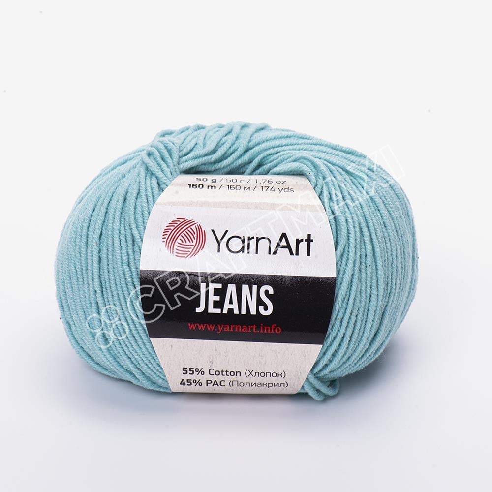 YarnArt Jeans Knitting Yarn, Blue - 15 - Hobiumyarns