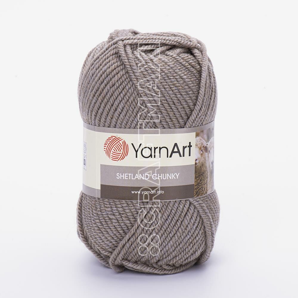 YarnArt Shetland Chunky Yarn, Brown - 619 - Hobiumyarns