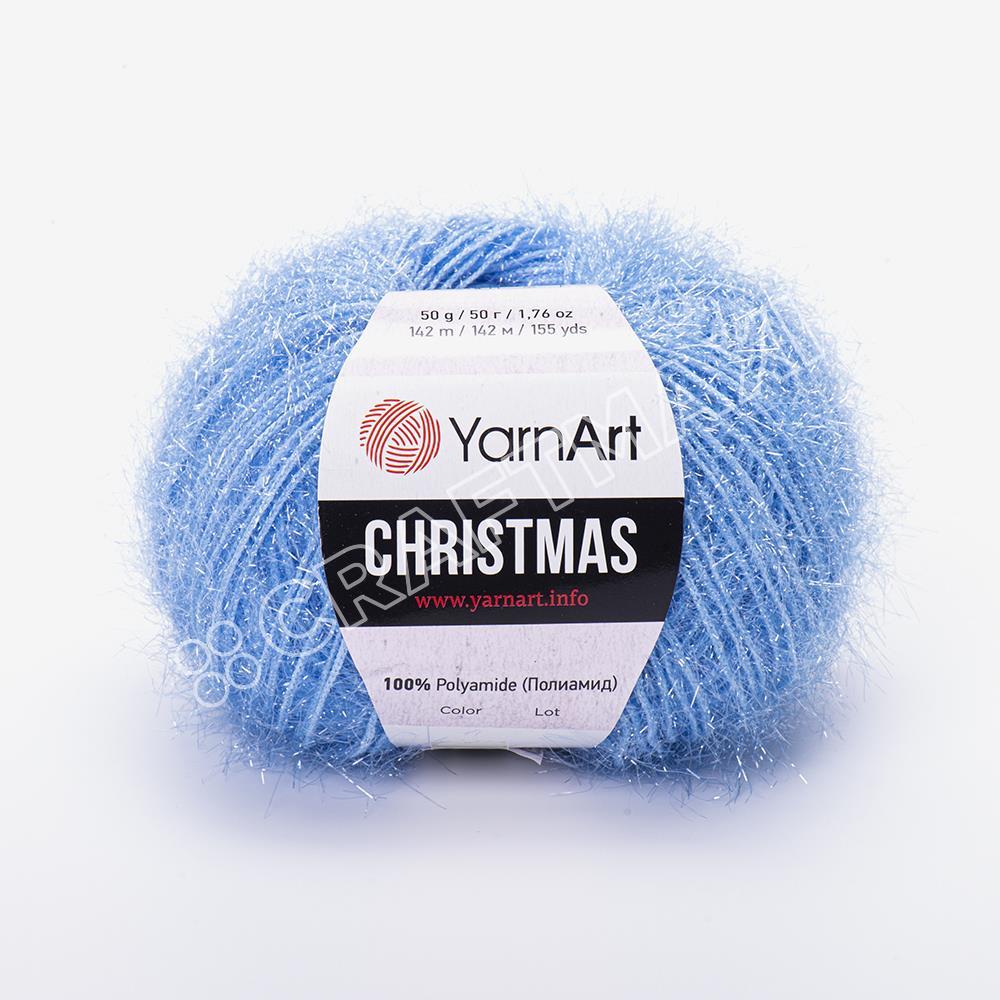 Yarnart Christmas - Sparkly Knitting Yarn Turquoise - 04