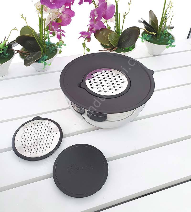 5 Parça Çelik Karıştırma Kabı 24 CM