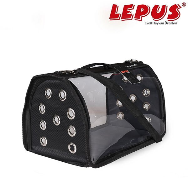 Lepus Şeffaf Fly Bag Çanta Siyah Medium 25*40*25h cm