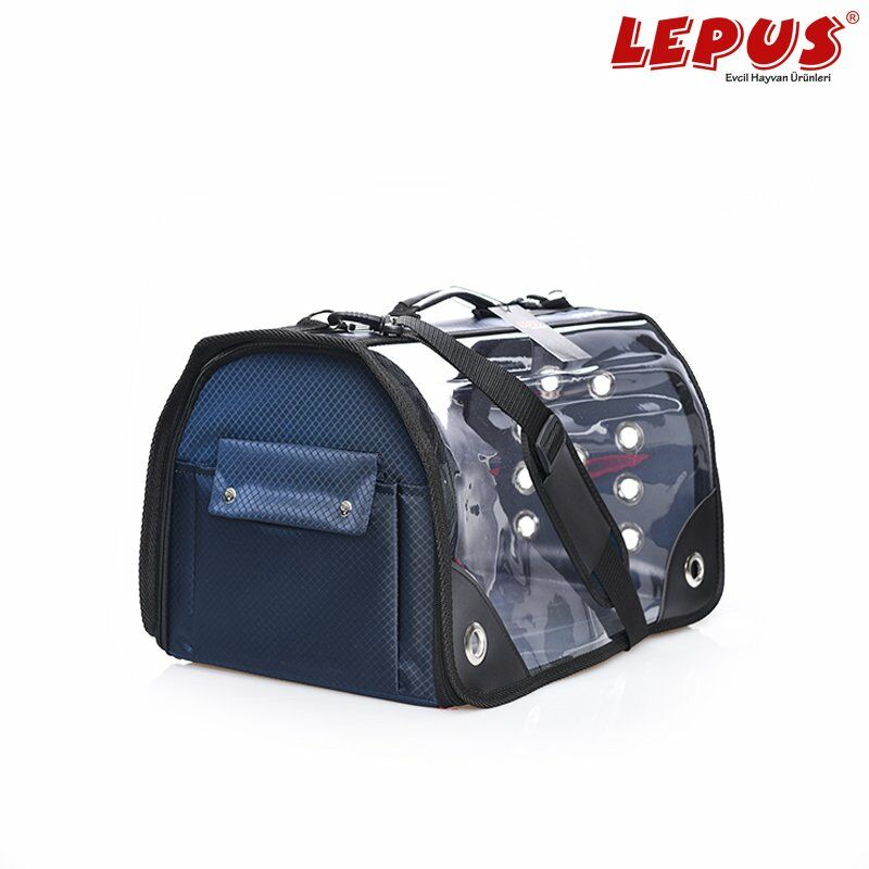 Lepus Şeffaf Fly Bag Lacivert L 28x45x28h cm