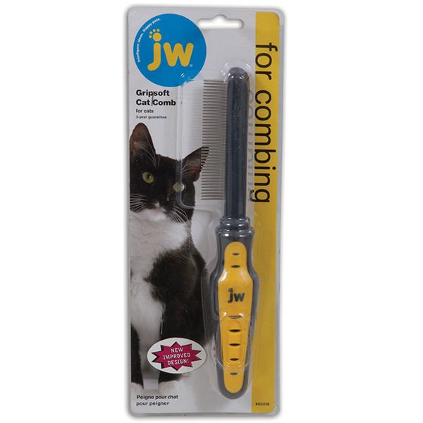 JW Gripsoft Yumuşak Kavramalı Kıtık Açıcı Kedi Tüy Tarağı Medium