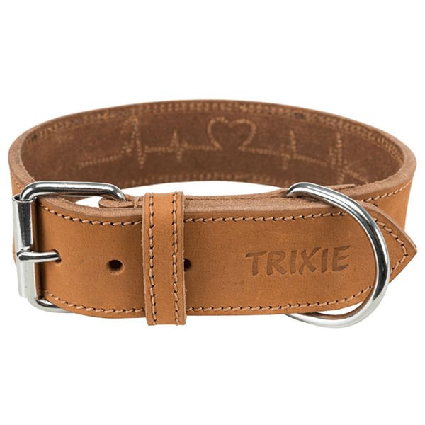 Trixie Kalın Deri Köpek Boyun Tasması Kahverengi M 40x38-47 Cm