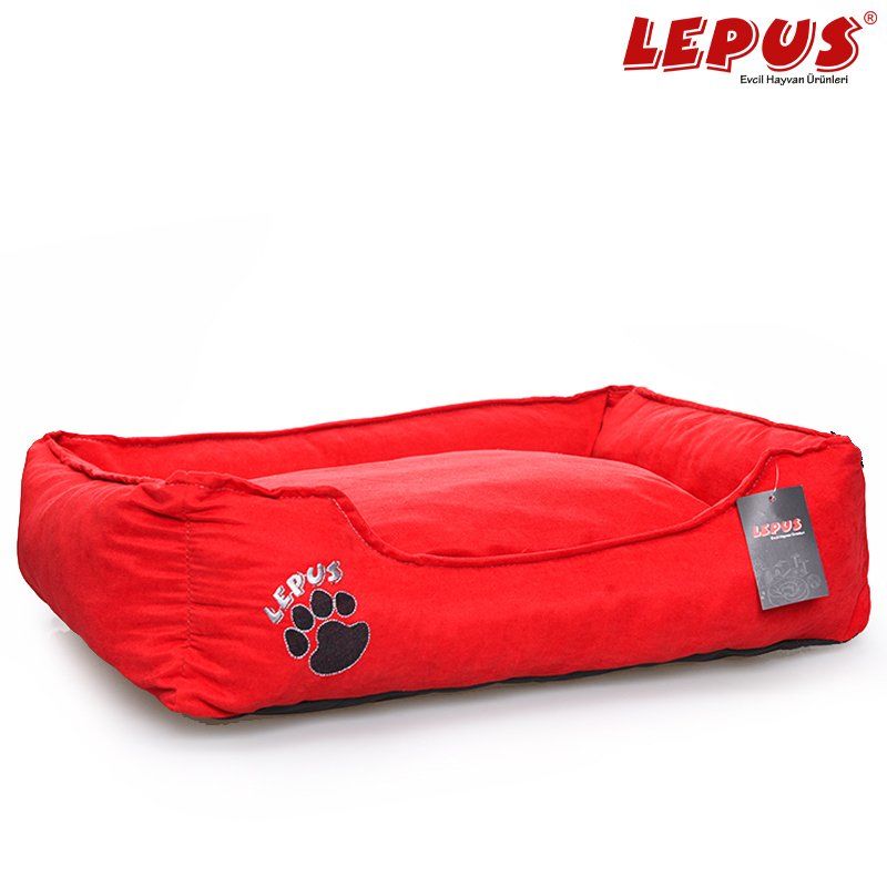 Lepus Soft Köpek Yatağı Kırmızı S 49x36x20h cm