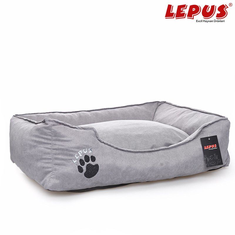Lepus Soft Köpek Yatağı Gri M 60x44x22h cm