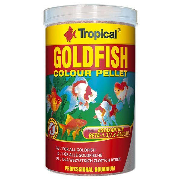 Tropical Goldfish Colour Pellet Japon Balıkları İçin Pellet Balık Yemi 100 Ml 30 Gr