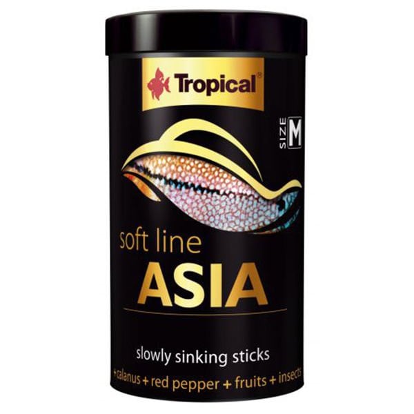 Tropical Softline Asia M Asya Kökenli Balıklar İçin Batan Yumuşak Taneli Çubuk Balık Yemi 100 Ml 40 Gr