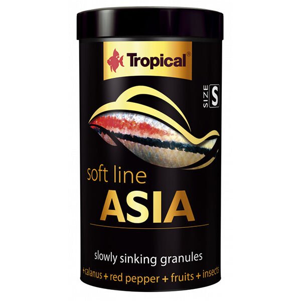 Tropical Softline Asia S Asya Kökenli Balıklar İçin Batan Yumuşak Taneli Granül Balık Yemi 250 Ml 125 Gr