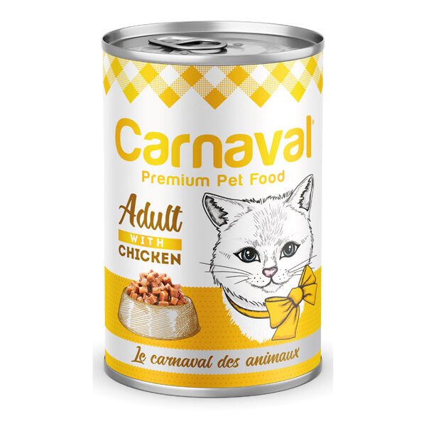 Carnaval Premium Cat Tavuklu Yetişkin Kedi Konservesi 400 Gr