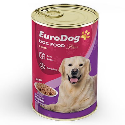 Eurodog Kuzu Etli Yetişkin Köpek Konservesi 415 Gr