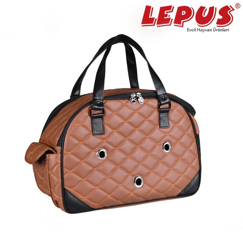 Lepus Kedi ve Köpek İçin Luxury Bag Taba s 20x40x27h cm