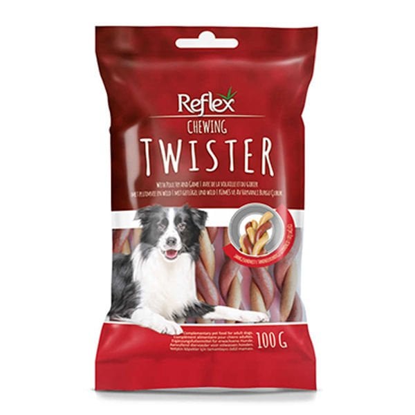 Reflex Chewing Dog Twister Av Hayvanlı Köpek Ödül Maması 100 Gr