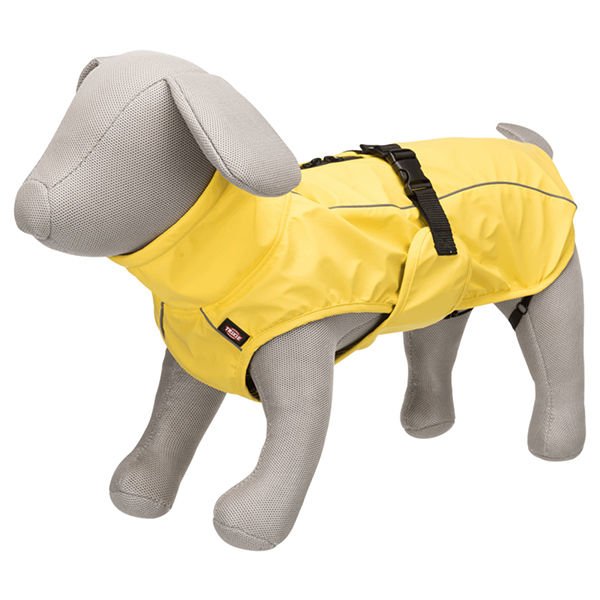 Trixie Vimy Dolgulu Ve Yansıtıcı Köpek Yağmurluk Sarı XS 25 Cm