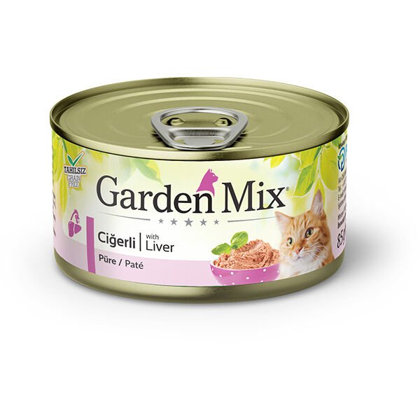 Garden Mix Ciğerli Tahılsız Kıyılmış Konserve Kedi Maması 85 Gr