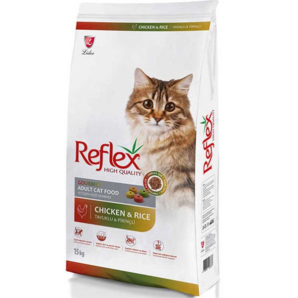 Reflex Tavuklu Renkli Taneli Yetişkin Kedi Maması 15 Kg