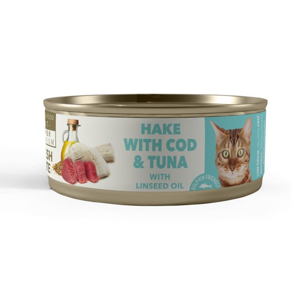 Amity Süper Premium Sterilised Hake Cod Tuna Balıklı Kısırlaştırılmış Kedi Konservesi 80