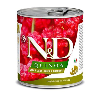 ND Quinoa Skın Ördek ve Hindistan Cevizli Köpek Konservesi 285 gr