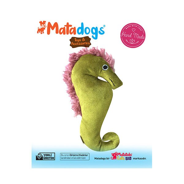 Mata Dogs Soi Deniz Atı Köpek Oyuncağı 26 Cm Yeşil