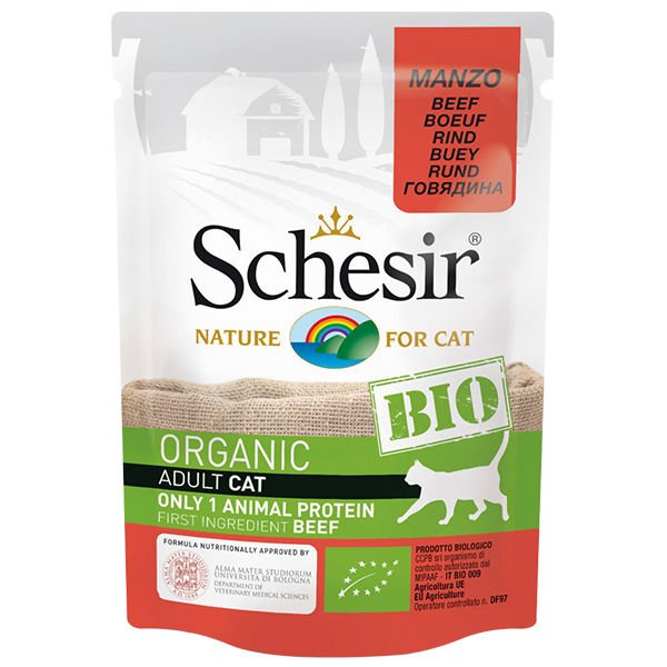 Schesir Bio Range Organik Biftekli Köpek Konservesi 85 Gr