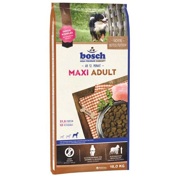 Bosch Maxi Adult Kümes Hayvanlı Büyük Irk Yetişkin Köpek Maması 15 Kg