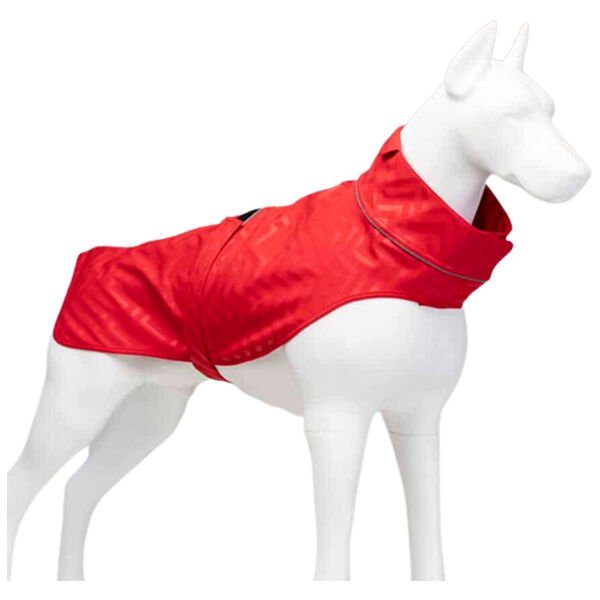 Lindo Dogs Softshell Red Stripe Köpek Yağmurluğu Kırmızı Beden 1